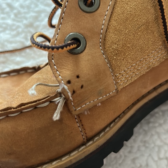 TIMBERLAND Tan LEATHER Lined BOOTS 39975M🥾Size 5.5 Men’s/38 Euro - Picture 13 of 13
